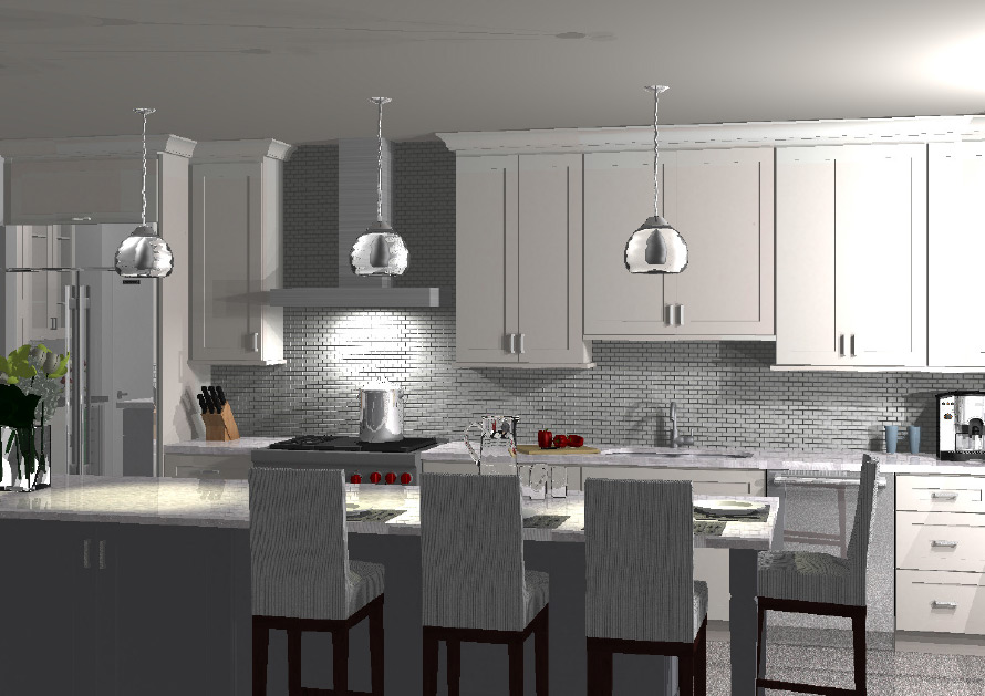 Ispiri Kitchen Remodel of North Loop Condo rendering