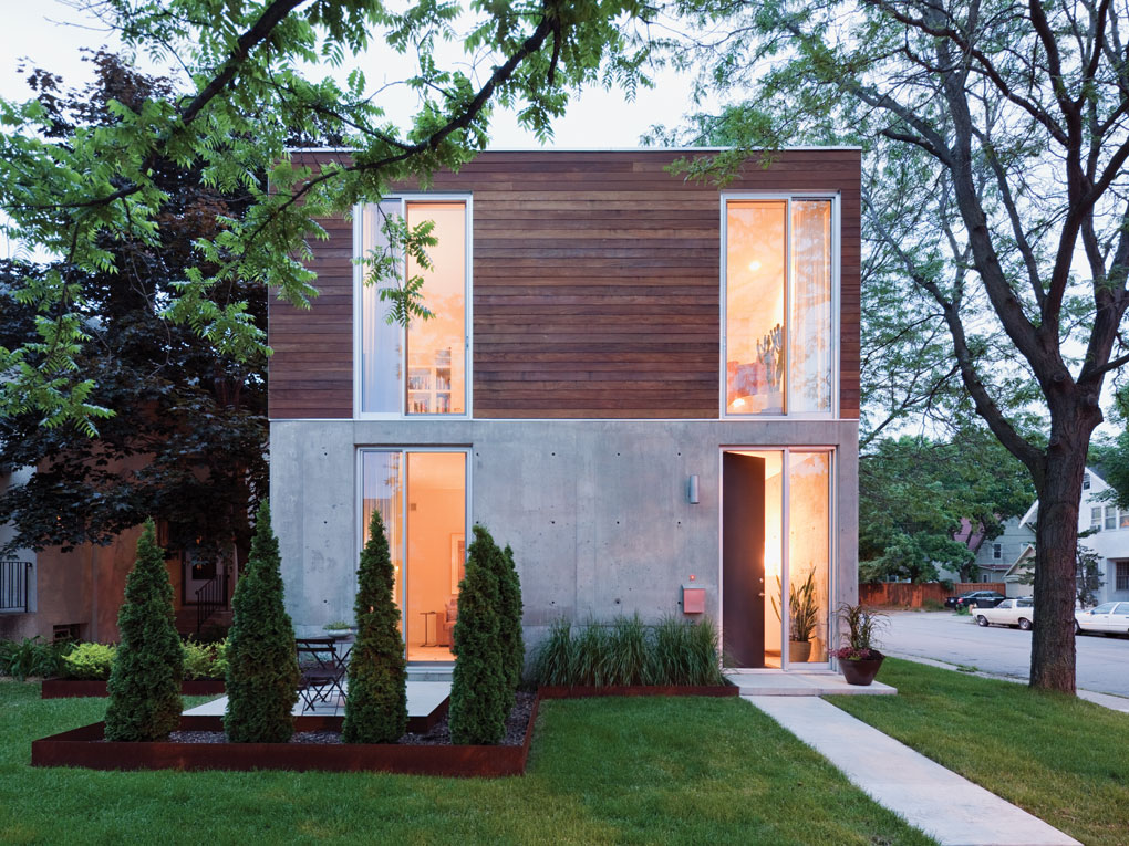 Snow Kreilich Architects boxy house in Minneapolis