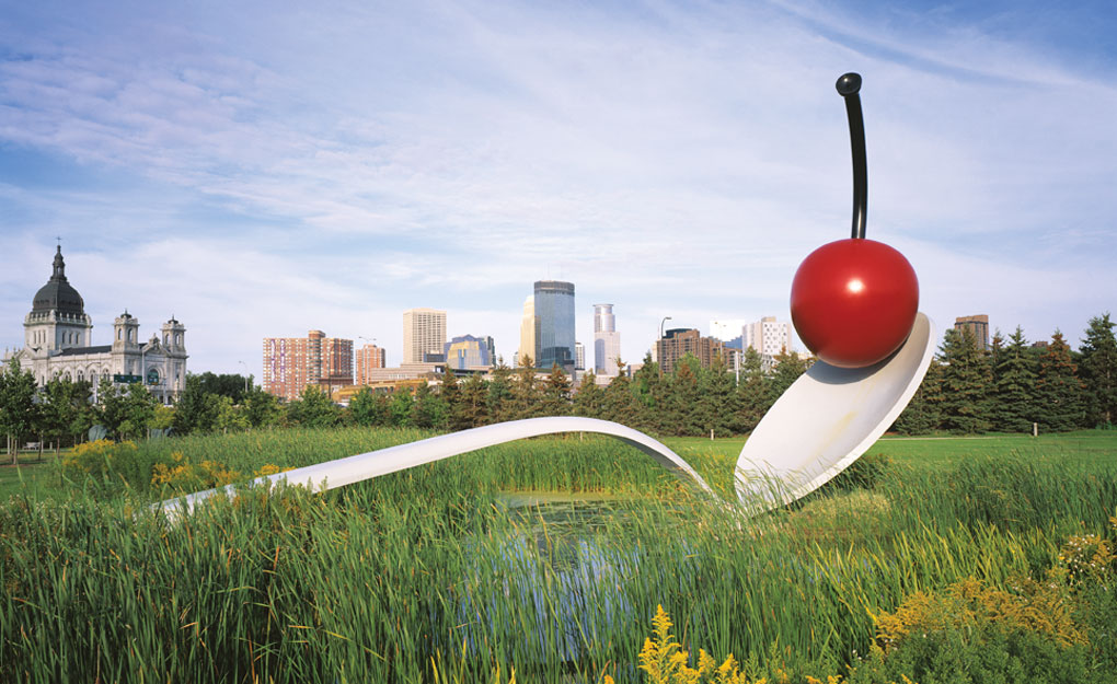 Walker Art Center Minneapolis Sculpture Garden Spoonbridge And Cherry