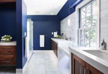 Hagstrom builders bathroom remodel with marble and tile