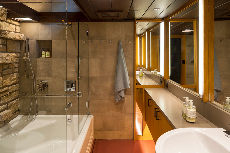 The after photo of a remodeled bathroom by Braden Construction/SALA Architects.